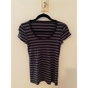 Black and Gray Striped Shirt